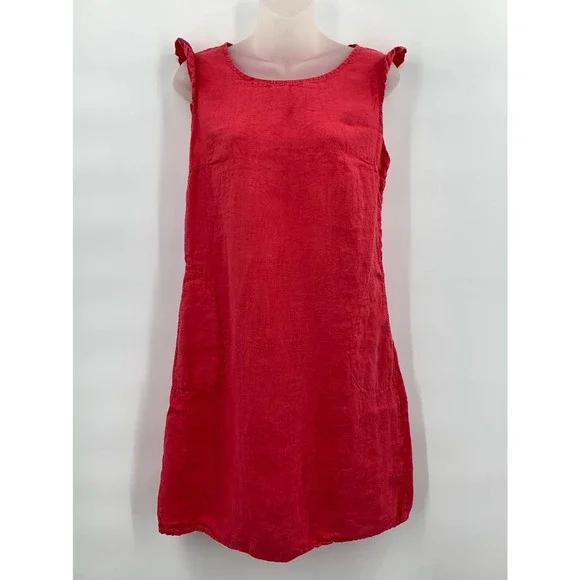 Lina Tomei Dresses Lina Tomei Italian Linen Dress Red